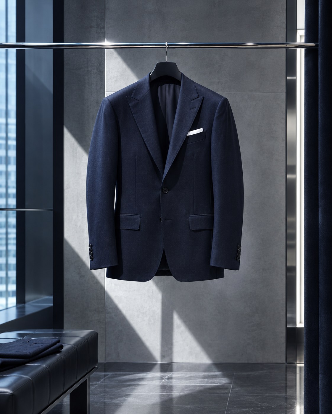 A Suitsupply piece presented in the boutique